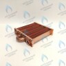 EM021-180-02 Теплообменник отопления без фитингов (180 мм) 85 FIN (130-200 HSG/ICH/MSC)(3318108610, 3318108640) DAEWOO в Новосибирске
