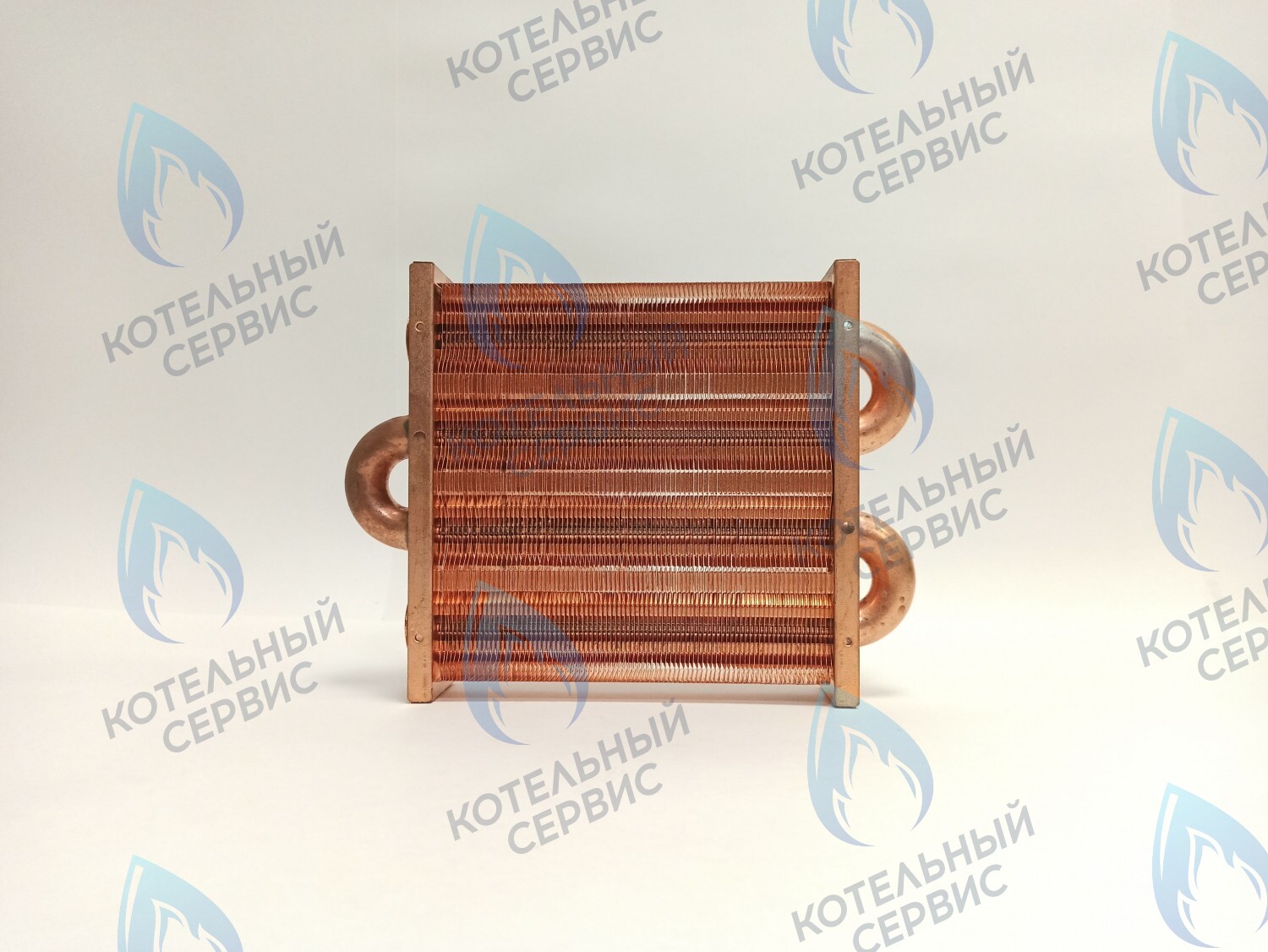 EM021-180-02 Теплообменник первичный основной (без фитингов) 180мм 85 FIN (130-200 HSG/ICH/MSC) (3318108610, 3318108640) DAEWOO в Новосибирске