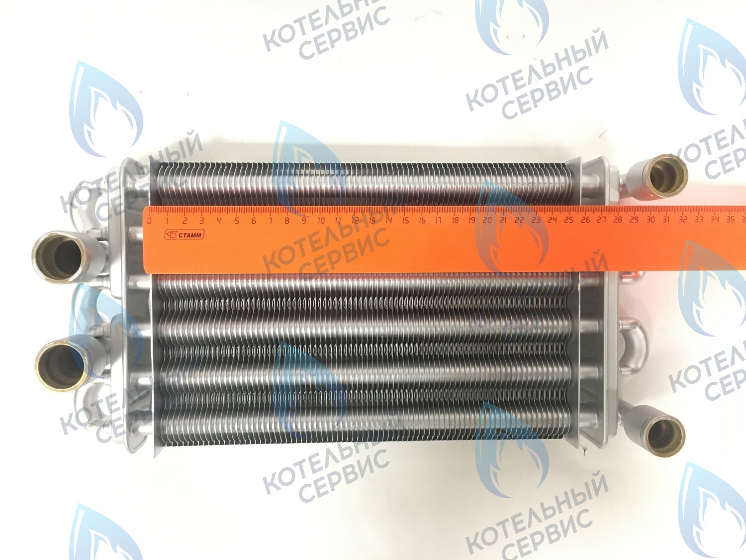 02-4002 Теплообменник битермический (260мм) 24кВт 24-T-1 24-C-1 (до 05.2016) GAZECO в Новосибирске