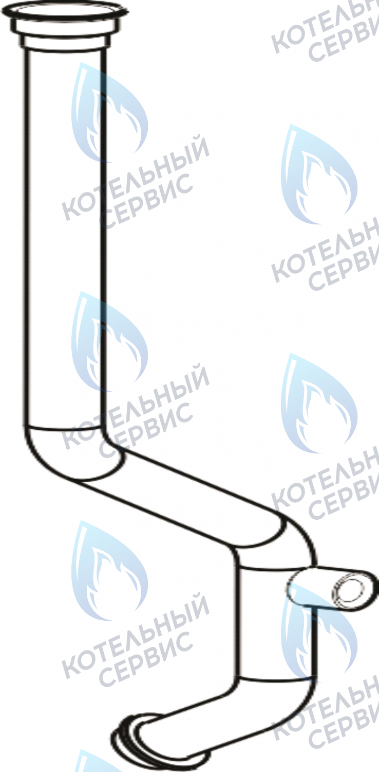 2090944 Обратный трубопровод (15,1-23,3 кВт) CELTIC-DS PLATINUM 3.13, 3.16, 3.20 (2090944) в Новосибирске
