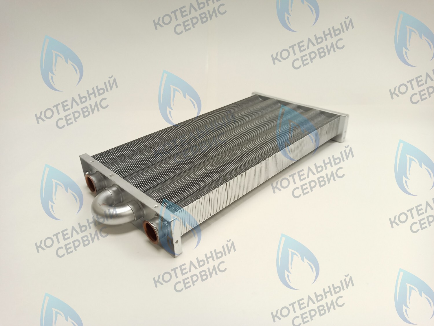 EM021-348 Теплообменник первичный основной (без фитингов) 348мм 147 FIN (350MSC) (3318109500, 3318113000, 3318113020) DAEWOO в Новосибирске