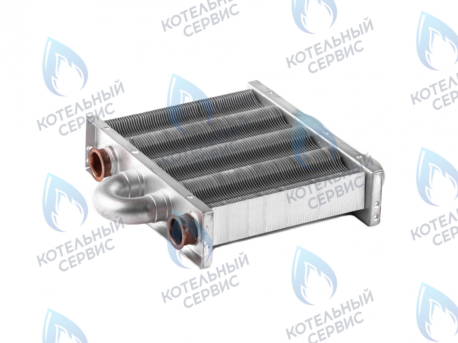 EM021-142 Теплообменник отопления без фитингов (142 мм) 67 FIN (100 HSG/ICH/MSC) DAEWOO в Новосибирске