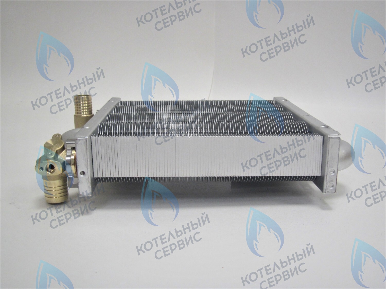 EM021-180-Фитинг-Комп Теплообменник первичный основной (с фитингами) 180 мм 85 FIN (130-200 HSG/ICH/MSC) DAEWOO в Новосибирске