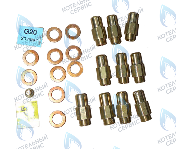 39825110 Форсунки (комплект) KIT 10 UG.3,50 EL (34009280) FERROLI в Новосибирске
