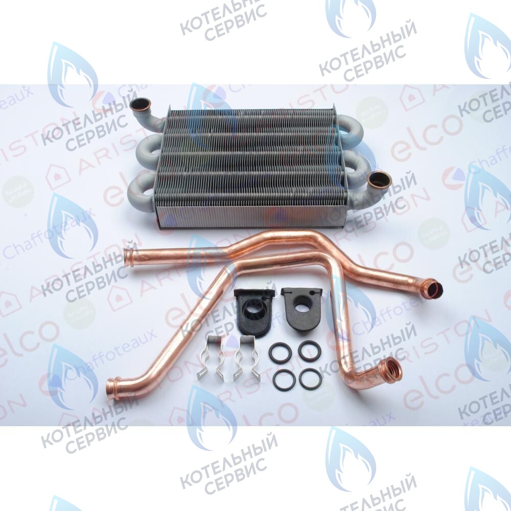 65113396 Основной теплообменник (комплект с трубками) ARISTON ARISTON BS II, EGIS PLUS, MATIS 24 FF с 2008 г. выпуска в Новосибирске