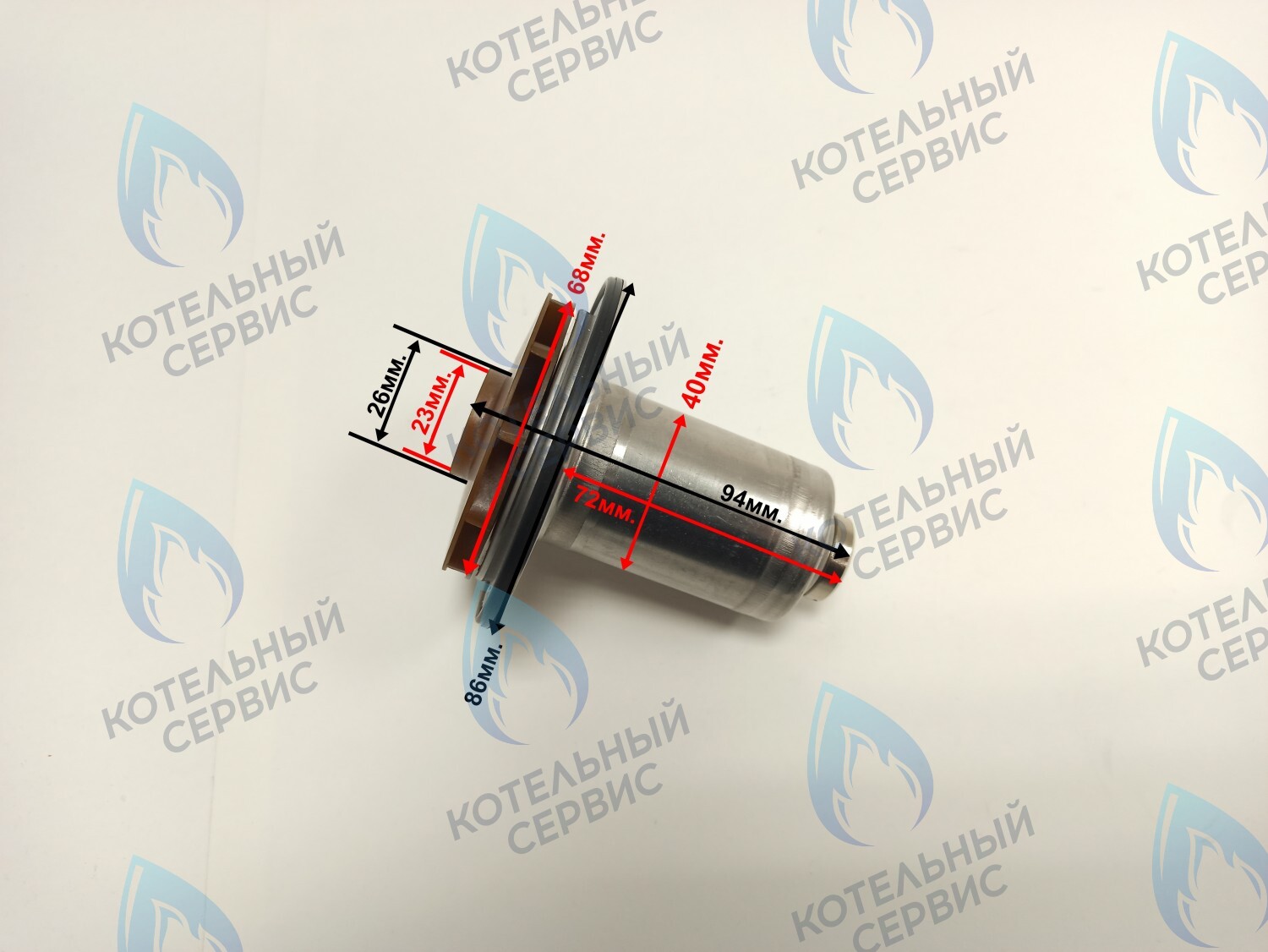 PPR-EW23CW-E40-68 Втулка ротор насоса (по часовой стрелки) ERCO 15-50, 95W (подходит под улитку WILO) в Новосибирске