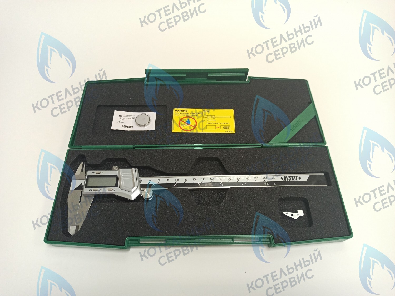 ZK004-200 Штангенциркуль металлический INSIZE 0-200мм с ЖК дисплеем в Новосибирске