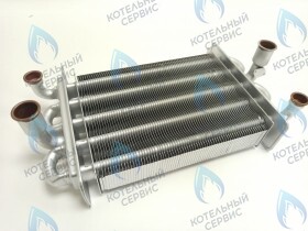 Теплообменник битермический L=230мм Space 11кВт/18кВт/24кВт (AA07000029, AA07000030)