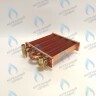 EM021-180-02-Фитинг-Комп Теплообменник отопления с фитингами (180 мм) 85 FIN (130-200 HSG/ICH/MSC)(3318108610, 3318108640) DAEWOO в Новосибирске