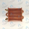 EM021-180-02-Фитинг-Комп Теплообменник отопления с фитингами (180 мм) 85 FIN (130-200 HSG/ICH/MSC)(3318108610, 3318108640) DAEWOO в Новосибирске