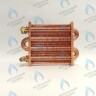EM021-180-02-Фитинг-Комп Теплообменник отопления с фитингами (180 мм) 85 FIN (130-200 HSG/ICH/MSC)(3318108610, 3318108640) DAEWOO в Новосибирске
