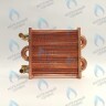 EM021-180-02-Фитинг-Комп Теплообменник отопления с фитингами (180 мм) 85 FIN (130-200 HSG/ICH/MSC)(3318108610, 3318108640) DAEWOO в Новосибирске