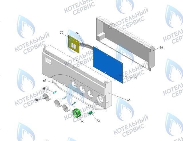 24700 Передняя часть пластмассовой панели 19093 (для DIMS) THERMONA в Новосибирске