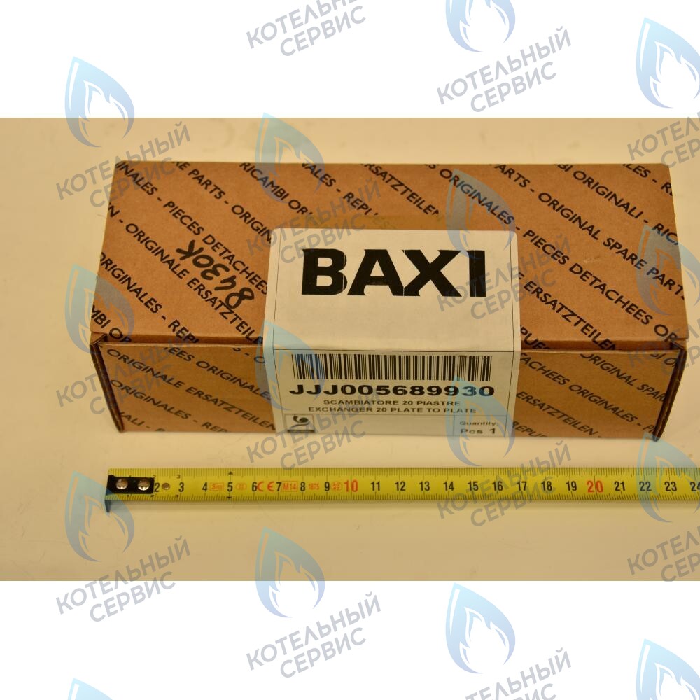 5689930 Теплообменник ГВС пластинчатый вторичный на 20 пластин BAXI в Новосибирске