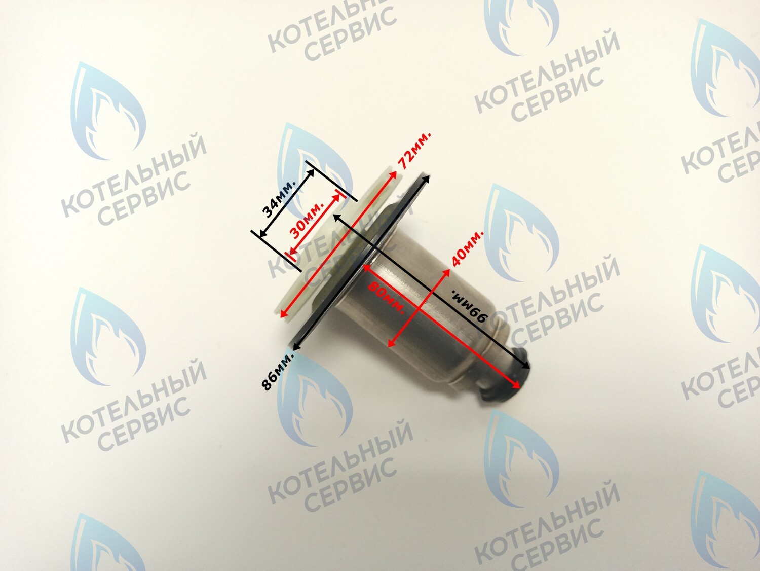 PPR-W30CW-40-02 Втулка ротор насоса (по часовой стрелке) аналог WILO 15/6 (втулка 40мм, колесо 72/30мм) в Новосибирске
