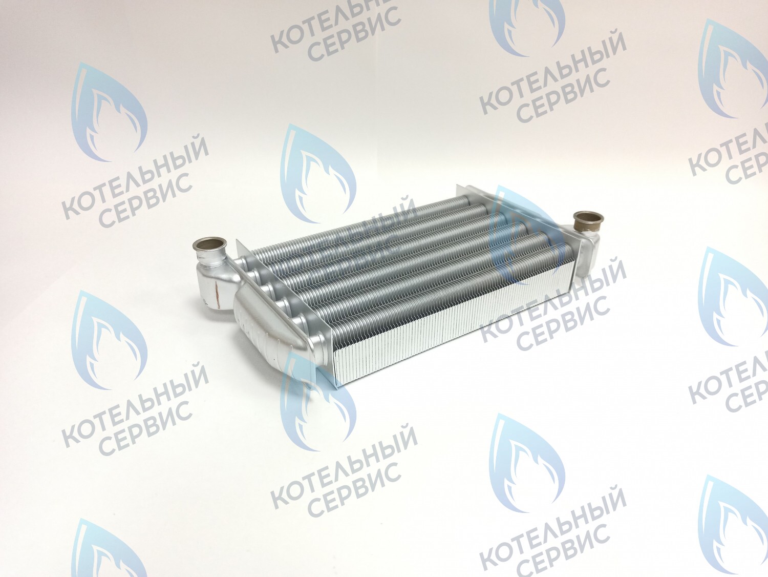 EM001-270 Теплообменник первичный (270 мм) (с клипсой датчика перегрева) Baxi Fourtech, Eco Four, Eco 3 Compact 1.14-1.24  (5677660) в Новосибирске