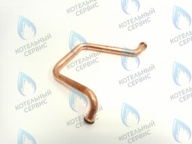 Трубка СО (правая) ОБРАТКА к насосу Ariston BS, BS II, CLASS, EGIS PLUS, GENUS, MATIS, X (для медного теплообменника) (60001276, 65115928, 65153190)