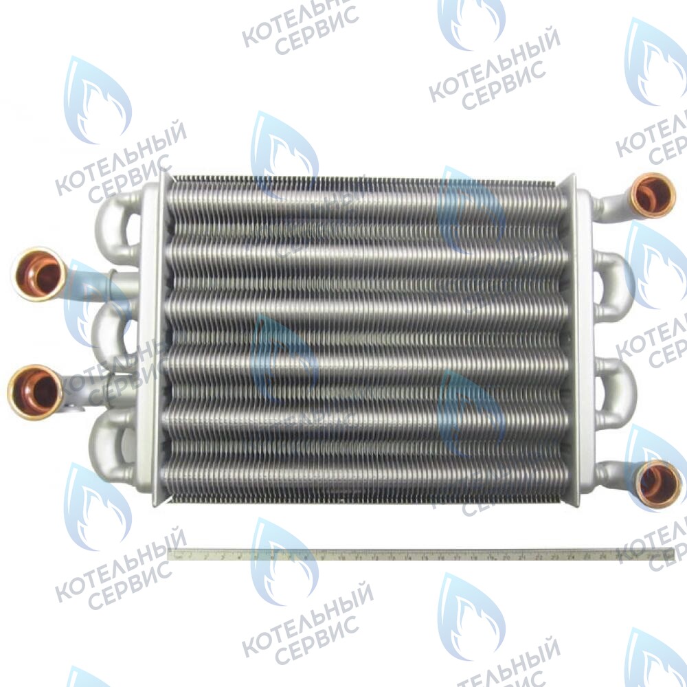 5700520 Теплообменник битермический 225mm  BAXI four  18 F в Новосибирске