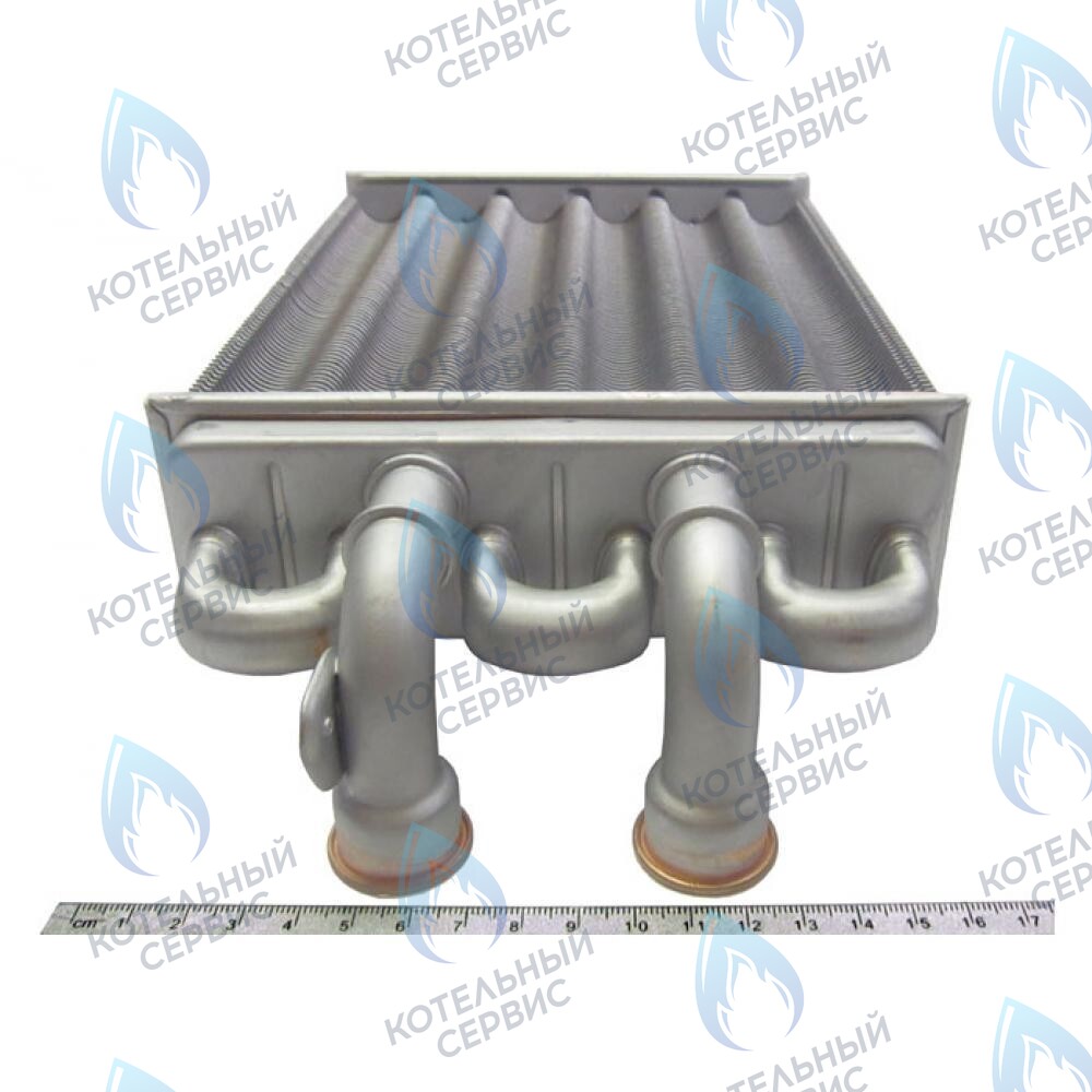 5700520 Теплообменник битермический 225мм four 18F BAXI в Новосибирске