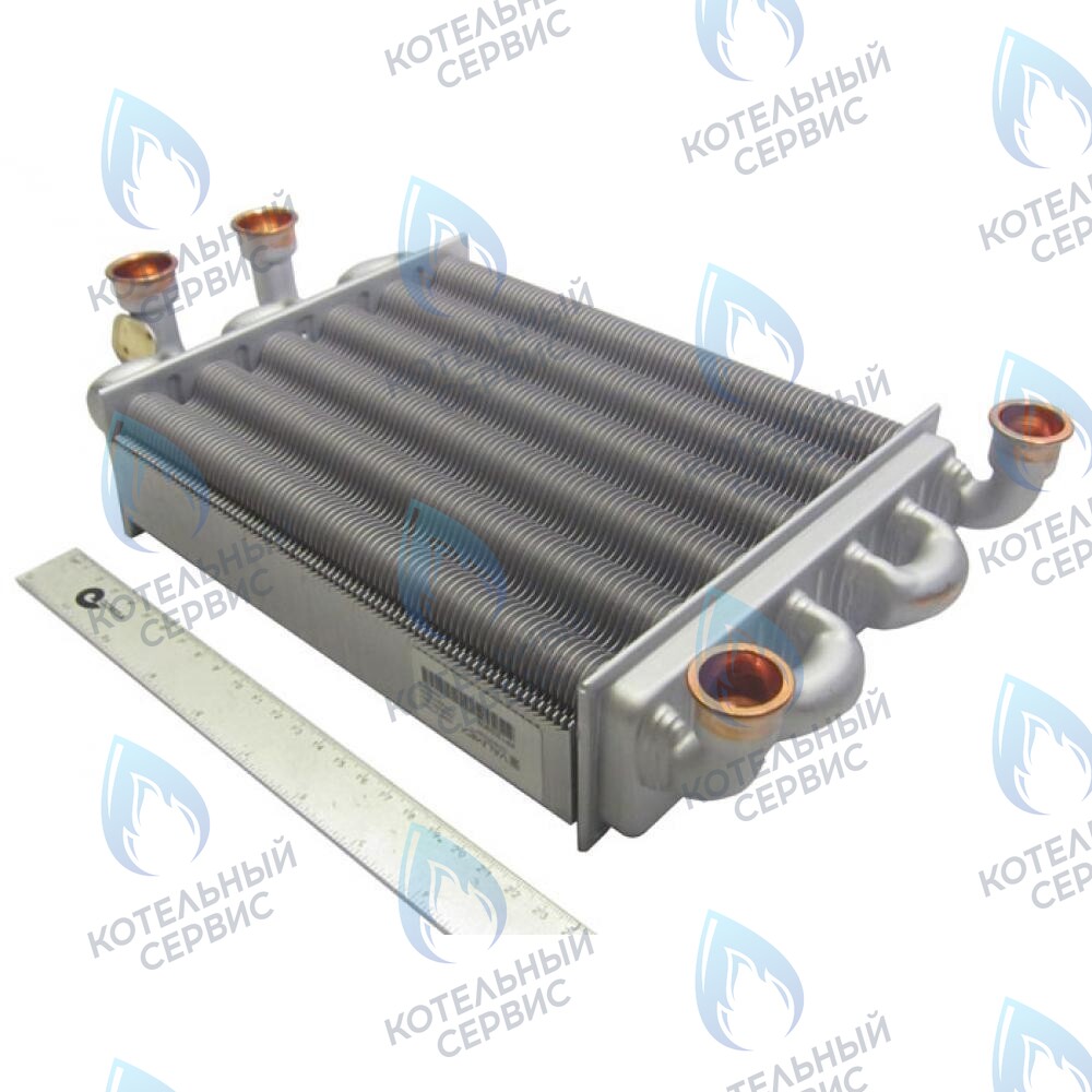 5700520 Теплообменник битермический 225мм four 18F BAXI в Новосибирске