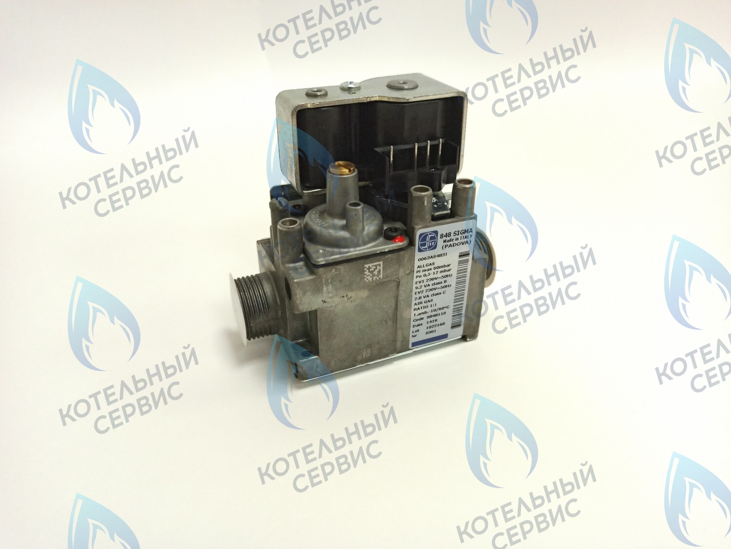 BI1293 104 Клапан газовый SIT 848 0848110 (0.848.110) BIASI M110B.24SM/C M110B.32SM/C M110B.24SR/C  (BI1293 104) в Новосибирске