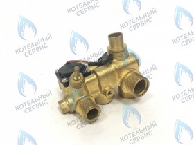 Кран подпитки в сборе с кран-буксой и датчиком расхода воды GAZECO 18 / 24 -C-2, -T-2