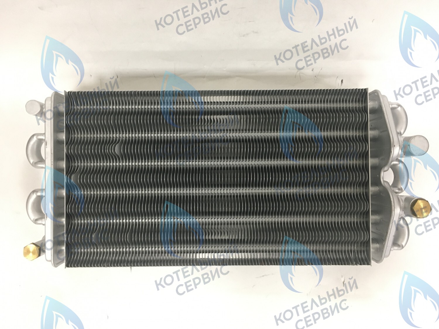 02-2003-01 Теплообменник битермический 30кВт 310мм (до 2007 года, компл-ть 05-2029-01 - 2шт.) GAZLUX в Новосибирске