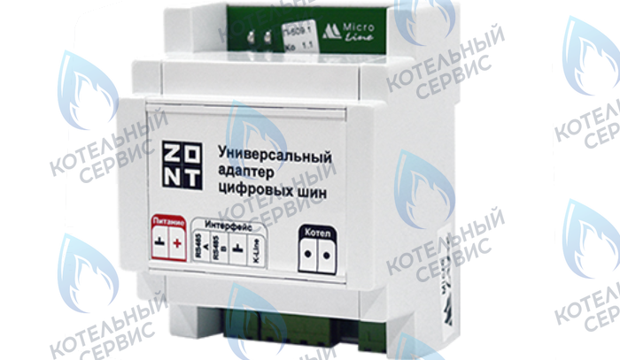 ML00005505 Адаптер универсальный цифровых шин ZONT V.01 (OpenTherm, E-BUS, BridgeNet (Ariston), BSB (Baxi), Navien, DIN) в Новосибирске