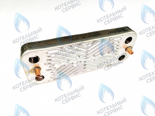 H3101081334010 Теплообменник ГВС (вторичный) 8 пластин 7021820018 ECO  FEDERICA BUGATTI в Новосибирске