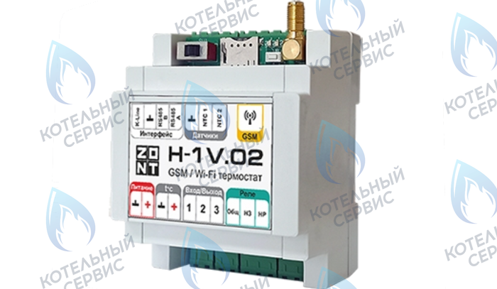 ML00005454 Термостат (контроллер) ZONT H-1V.02 (GSM/Wi-Fi, DIN) в Новосибирске
