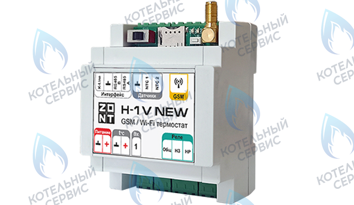 ML00005890 Термостат (контроллер) ZONT H-1V NEW (GSM/Wi-Fi, DIN) в Новосибирске