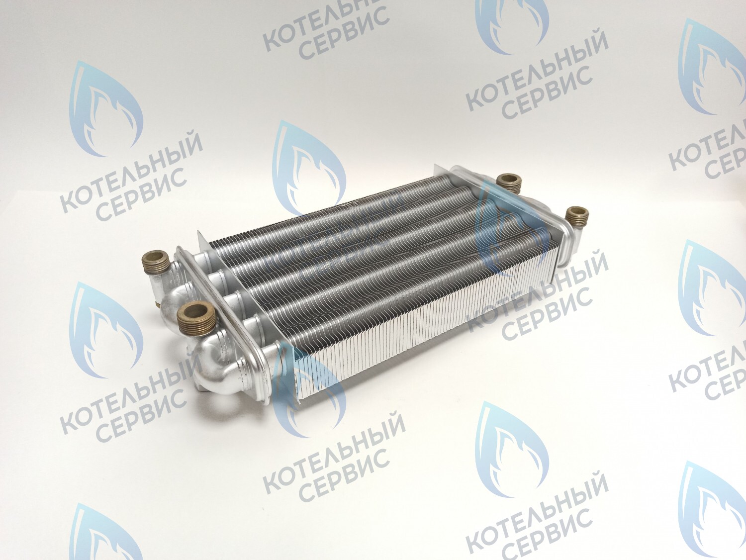 EB051-270 Битермический теплообменник FONDITAL, NOVA FLORIDA, ALPHATHERM,  PROTHERM (в комплекте есть заглушка для одного отверстия) 6SCAMBIM03, 0020025297 в Новосибирске