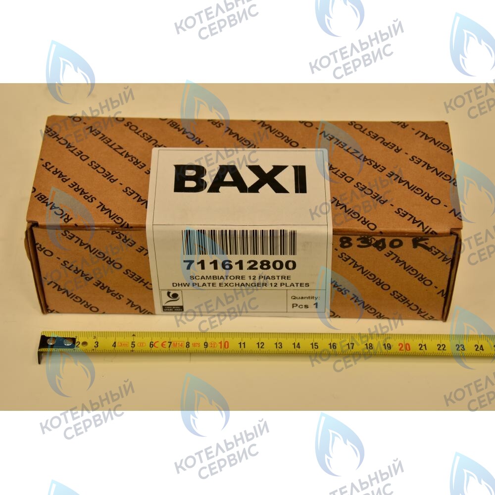 711612800 Теплообменник ГВС пластинчатый вторичный на 12 пластин BAXI в Новосибирске