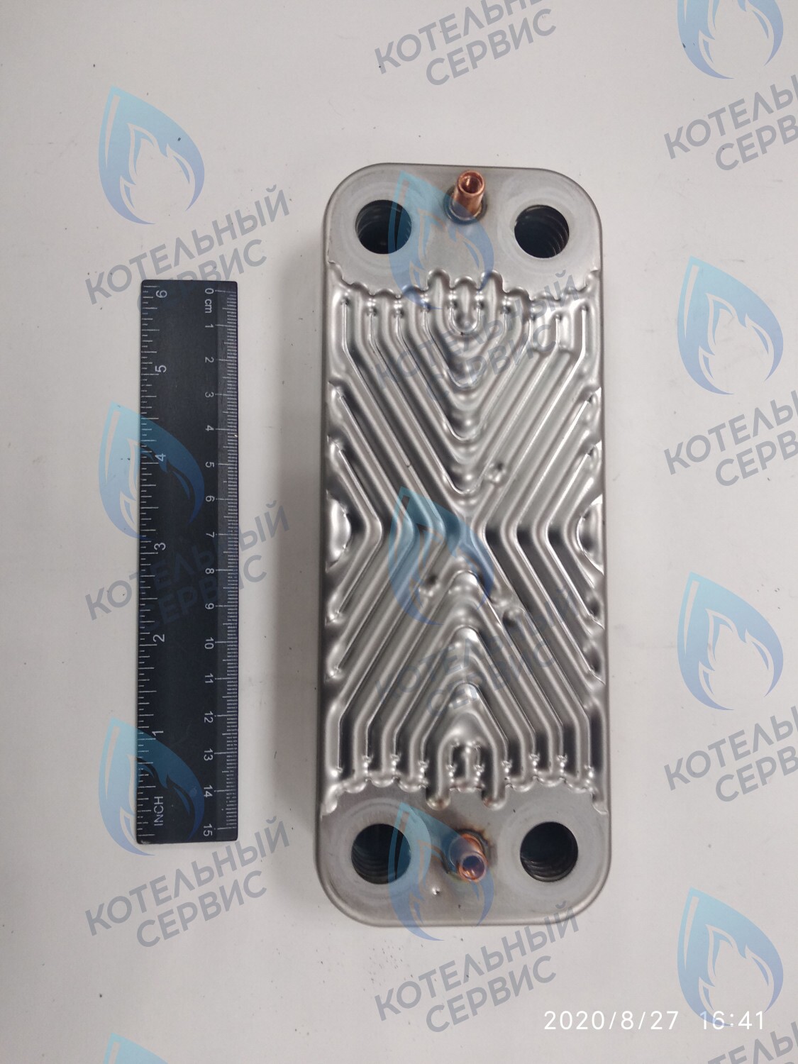 63041310441P Теплообменник ГВС пластинчатый вторичный 14 пластин (PLATE HEAT EXCHANGER) BAXI в Новосибирске