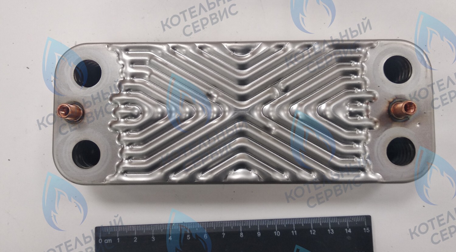 63041310441P Теплообменник ГВС пластинчатый вторичный 14 пластин (PLATE HEAT EXCHANGER) BAXI в Новосибирске