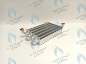 Теплообменник первичный (основной) (крепление - клипсы) FERROLI FORTUNA PRO, DIVABEL, VITABEL (398002570, 902607270)