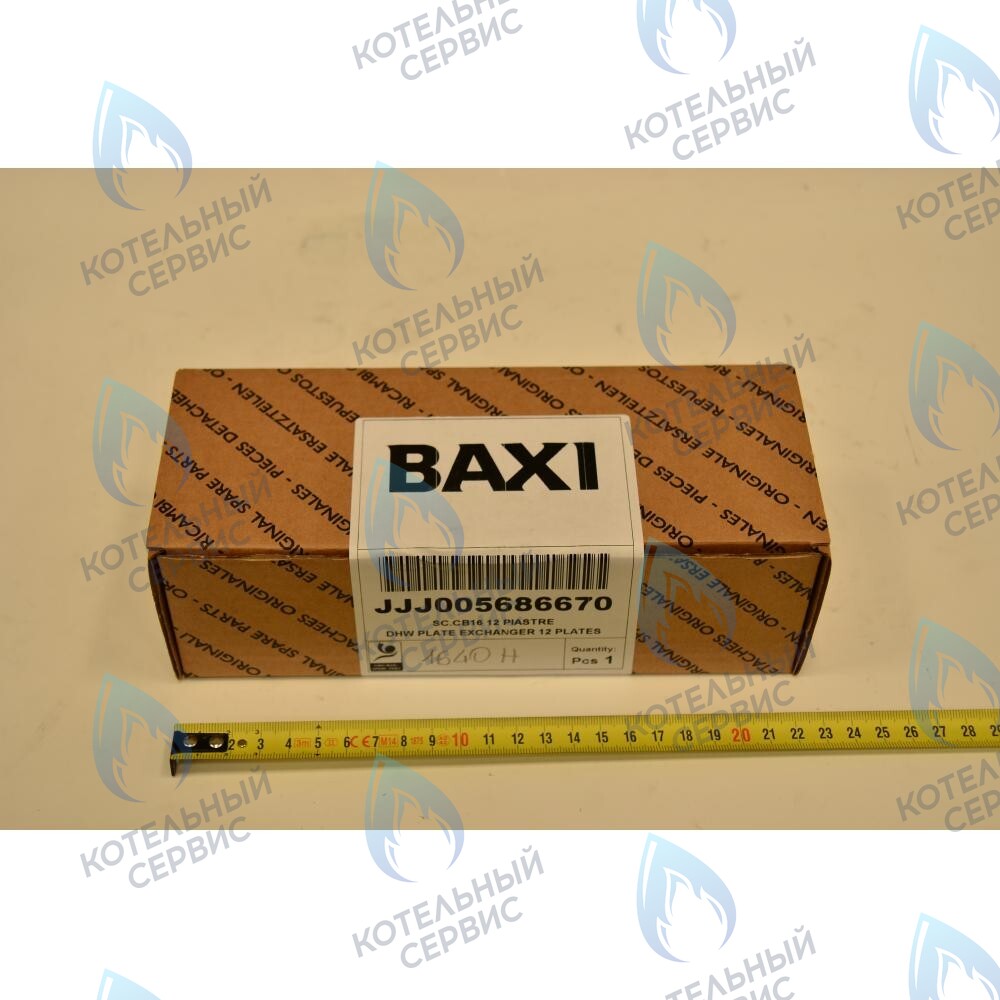 5686670 Теплообменник ГВС пластинчатый вторичный на 12 пластин (до 2014 г.) BAXI в Новосибирске