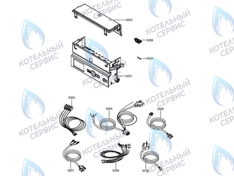 7859849 Блок управления (контроллер арт. 7856853) Vitopend 100-W A1JB / A1HB Viessmann в Новосибирске