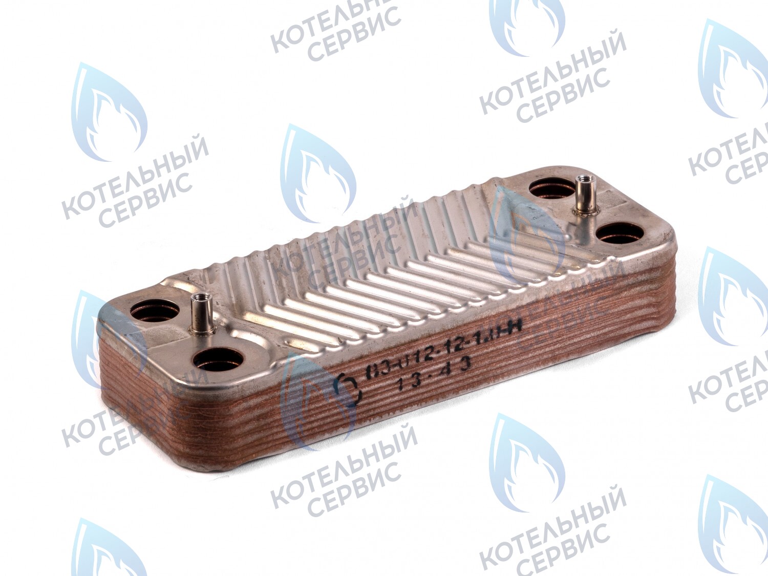 A01011 Вторичный теплообменник ГВС 12 пластин HAIER F21S(T) (0530002963) в Новосибирске