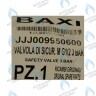 9950600 Клапан предохранительный 3 бар BAXI в Новосибирске