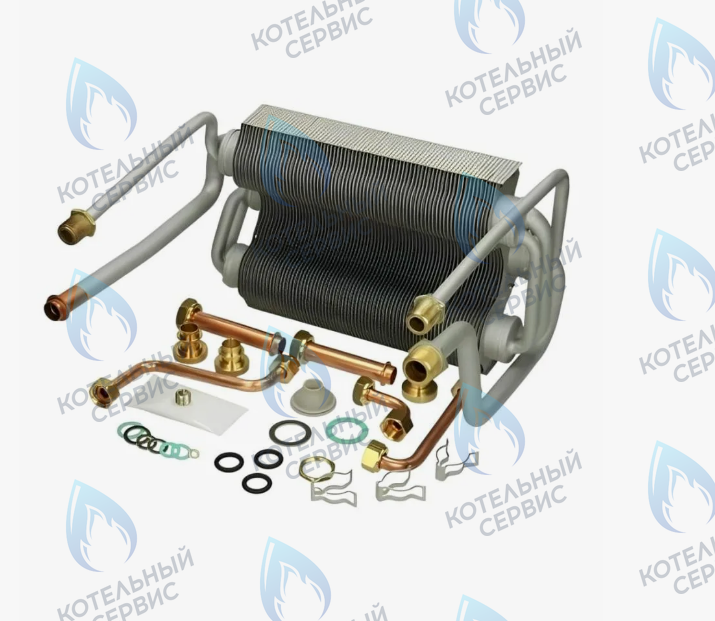 39830930 Теплообменник битермический KIT PACCO UN.24kW S/GRUPPO H2O FERROLI в Новосибирске