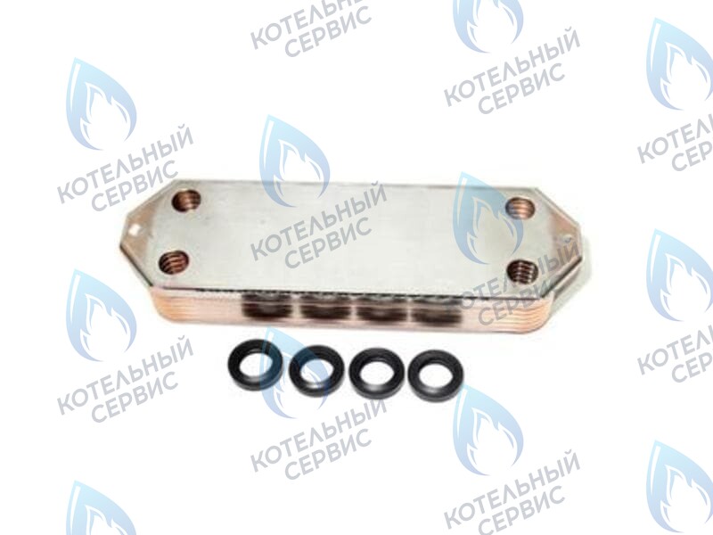 7822799 Теплообменник пластинчатый (вторичный) 14 пластин для котлов Viessmann Vitopend 100-W WH0A в Новосибирске