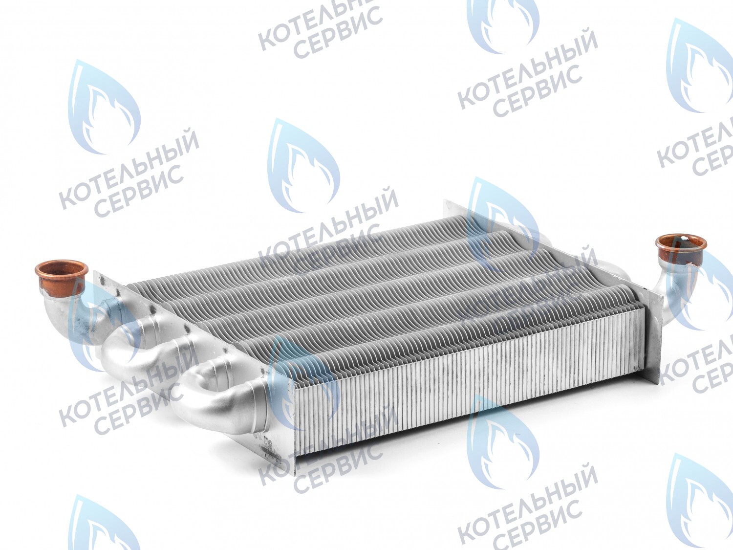 398002570 Теплообменник первичный (основной) (крепление - клипсы) Ferroli Fortuna Pro F13-F24 (398002570,398615500) в Новосибирске