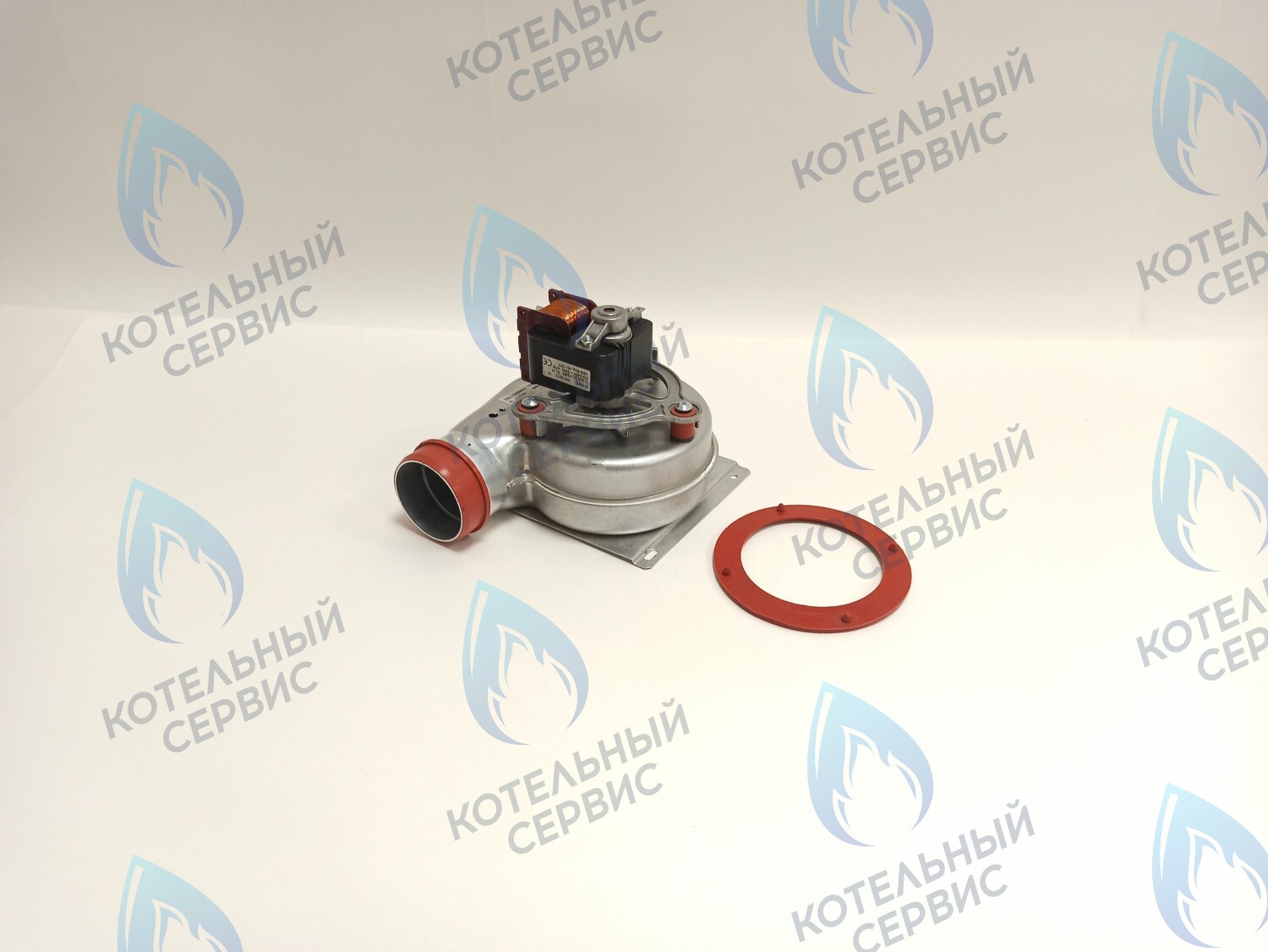 07-5001 Вентилятор для котлов 24 кВт Polykraft Alpine Light с красными патрубками отбора (47W) в Новосибирске