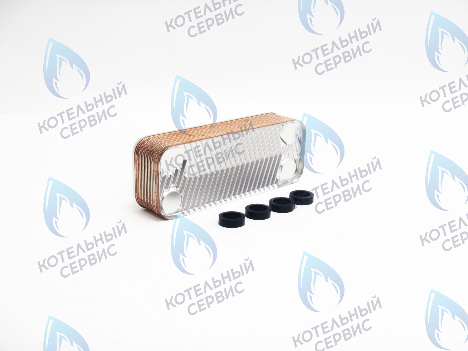 39820910 Теплообменник вторичный KIT SCAMBIATORE 16P 39820910 FERROLI в Новосибирске