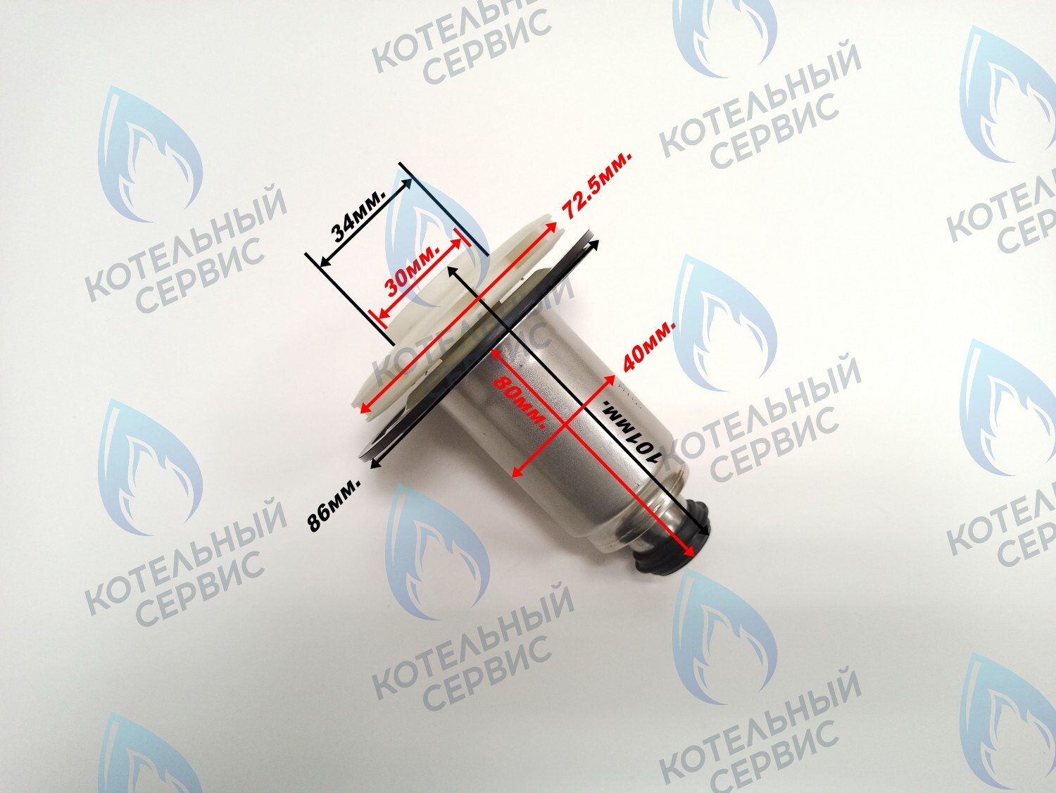 PPR-W30CW-40 ОРИГИНАЛ Втулка ротор насоса (по часовой стрелке) WILO 15/6 (втулка 40мм, колесо 72/30мм) в Новосибирске
