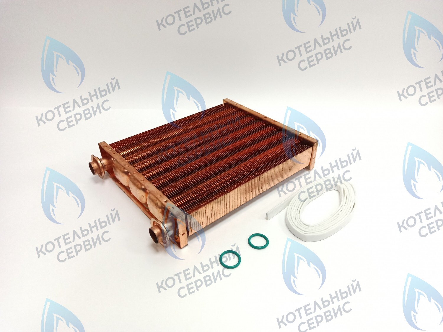 EM052-220-02 Теплообменник основной (первичный) (МЕДНЫЙ) Navien (с белыми прокладками в комплекте) Deluxe S/C/ONE/C Plus 10-24K (30020388A) в Новосибирске