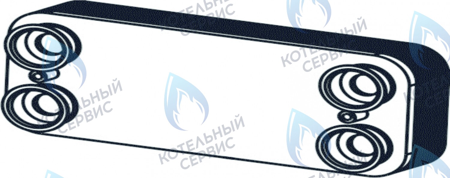 2060185AH Вторичный теплообменник 29,1 кВт  CELTIC-DS PLATINUM 3.25(2060185AH) в Новосибирске