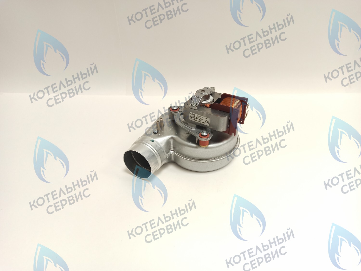 07-5002 Вентилятор для котлов 30 кВт Polykraft Alpine Light с коричневыми патрубками отбора (47W) в Новосибирске