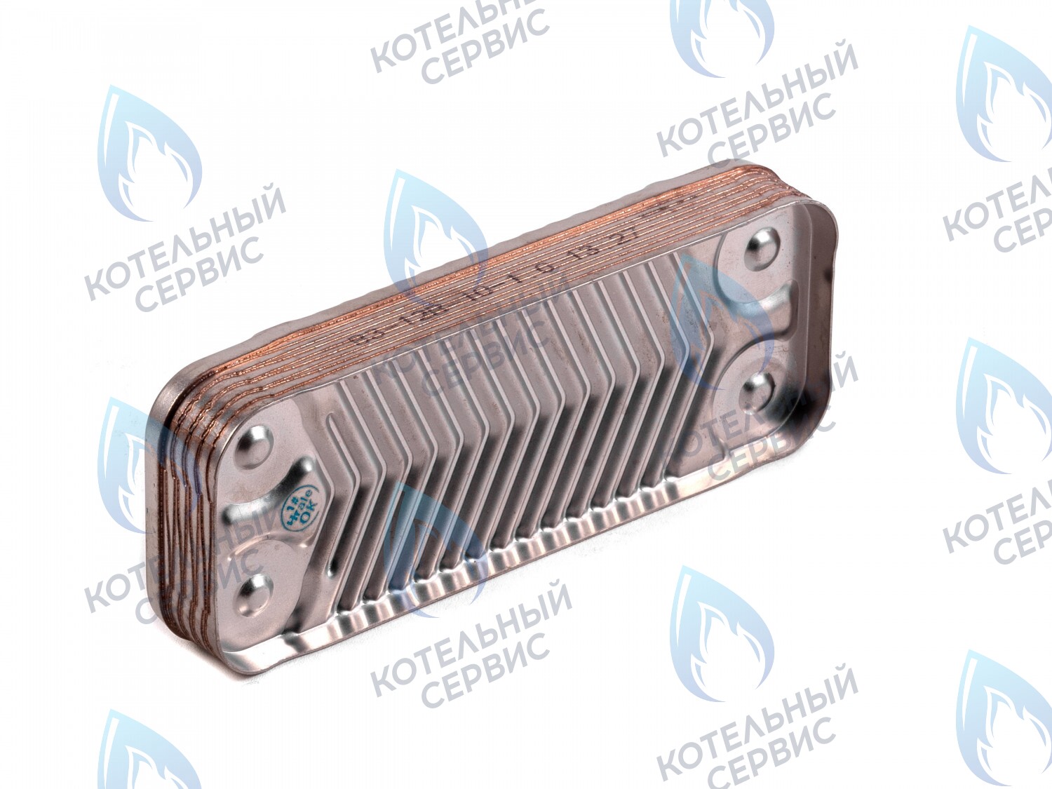 L47242 Вторичный теплообменник（ГВС）18кВт optima (10 пластин, для котлов после 07/2013) (по диагонали) ROC в Новосибирске